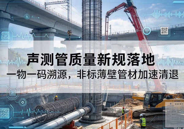 全南声测管质量新规落地，一物一码溯源，非标薄壁管材加速清退